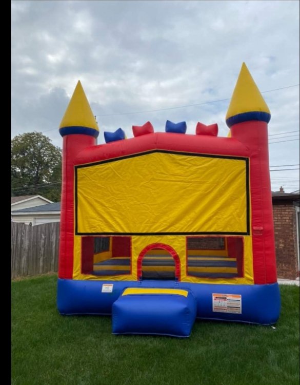 rainbow bounce house