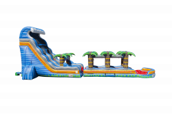 WS1232 2220Ft20Tropical20Fireblast20Tsunami2020Slip20and2 3 22ft Tropical Fireblast Tsunami Water Slide