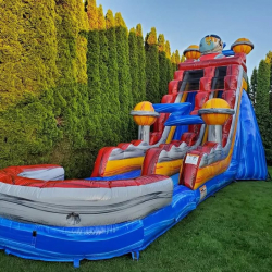 20 foot space jam waterslide