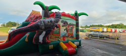 Dino Bounce House And Waterslide Combo