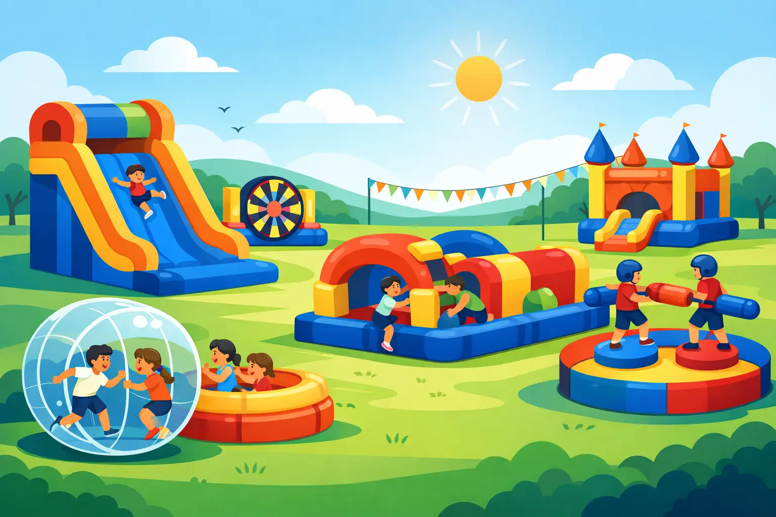 Best Field Day Inflatable Activities