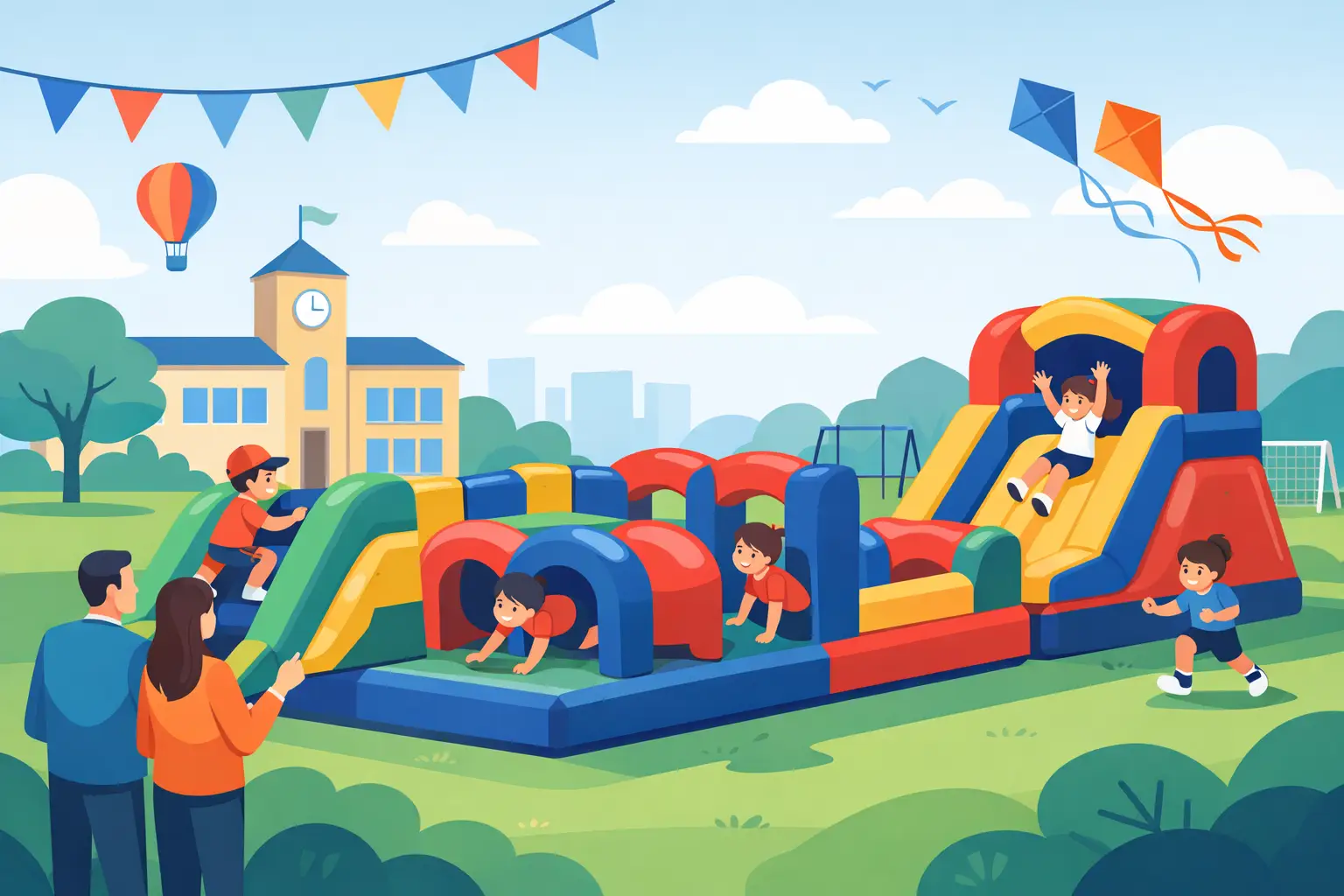 Obstacle Course Rental for School Event