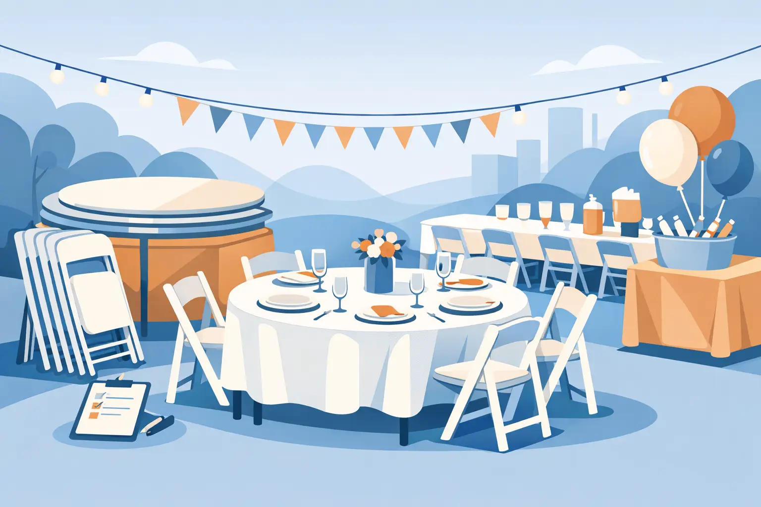Table and Chair Rentals for Party Planning
